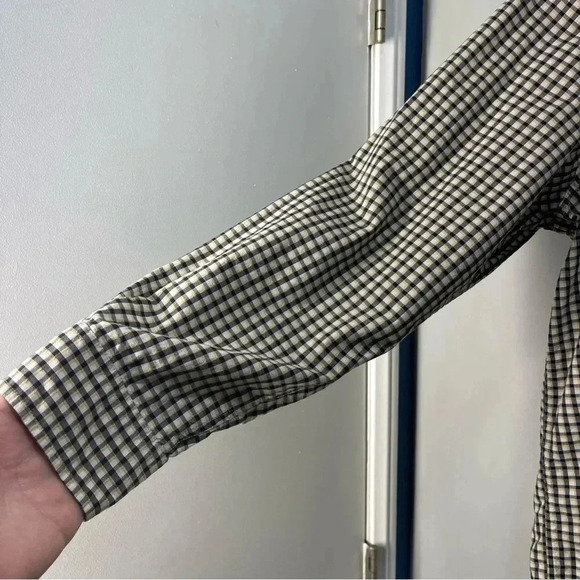 Mens Timberland Sz  Large Yellow,Tan,Black Plaid Long Sleeve Button Down Shirt - Picture 6 of 10